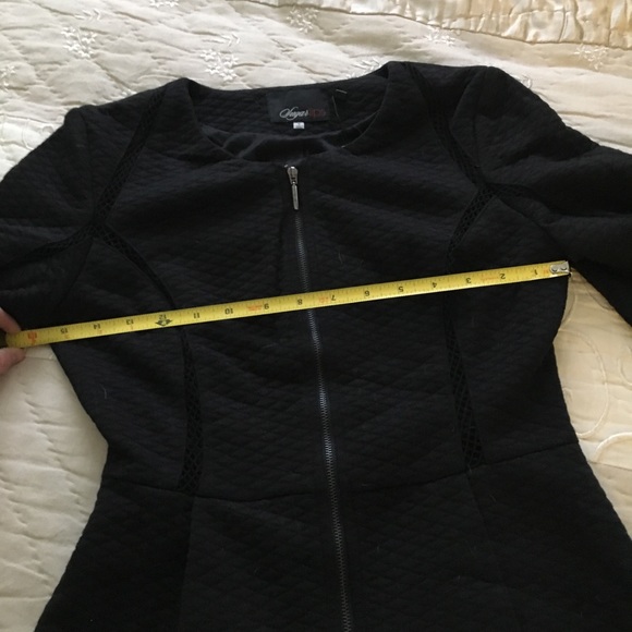 Super cute black peplum jacket! - Picture 4 of 6